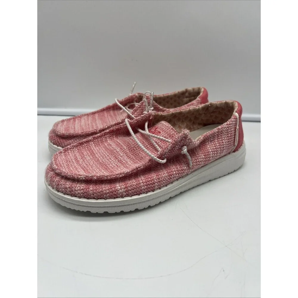 Hey Dude Wendy Youth Stretch Coral Pearl 130125071 - 3Y / 4 Ladies